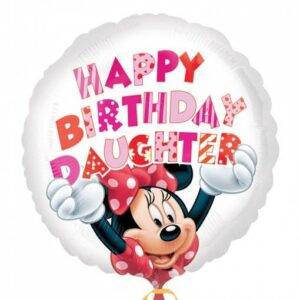 BALÃO FOIL S60 HAPPY BIRTHDAY DAUGHTER - MINNIE