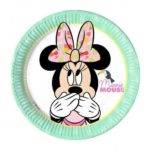 8 PRATOS 20 CM MINNIE TROPICAL DISNEY