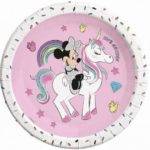 8 PRATOS 23 CM MINNIE UNICORN