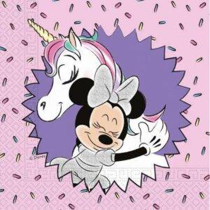 20 GUARDANAPOS 33 CM MINNIE UNICORN