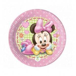 8 PRATOS 20 CM BABY MINNIE