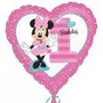 BALÃO FOIL S60 MINNIE 1ST BIRTHDAY