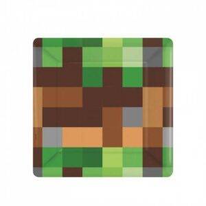 8 PRATOS 18 CM (MINECRAFT) TNT PARTY