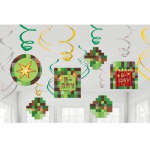 12 ESPIRAIS DECORATIVAS (MINECRAFT) TNT PARTY
