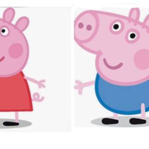 2 SILHUETAS 30 CM PEPPA PIG