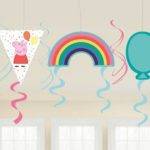 6 ESPIRAIS DECORATIVAS PEPPA PIG
