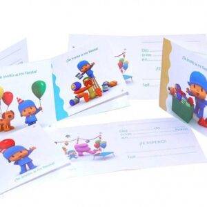 6 CONVITES POCOYO