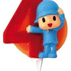 VELA DE ANIVERSÁRIO POCOYO Nº4
