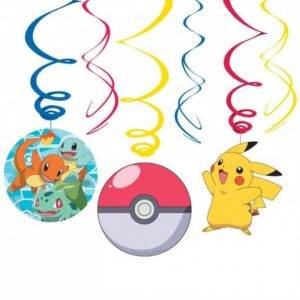 6 ESPIRAIS DECORATIVAS POKÉMON