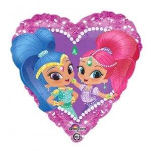 BALÃO FOIL CORAÇÃO SHIMMER & SHINE