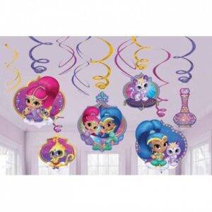 12 ESPIRAIS DECORATIVAS SHIMMER & SHINE