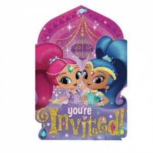 8 CONVITES SHIMMER & SHINE