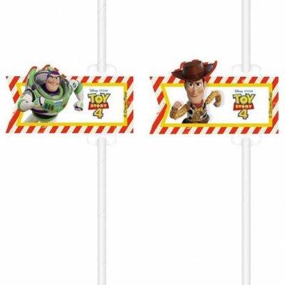 Palhinhas descartáveis para aniversário do tema Toy Story 4