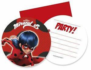 Convites para festa de aniversário do tema Ladybug