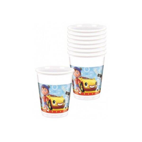 8 Copos plástico Noddy Detetive 200 ml