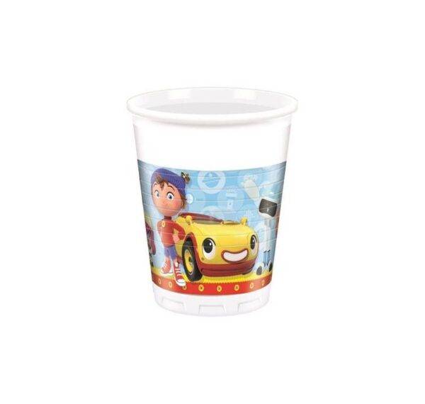 8 Copos plástico Noddy Detetive 200 ml