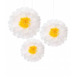 PACK DE 3 POMPONES MARGARITA