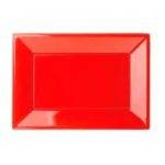 LOTE DE 3 BANDEJAS DE PVC VERMELHO