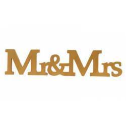 LETRAS DE MADEIRA "MR & MRS" DE MADEIRA