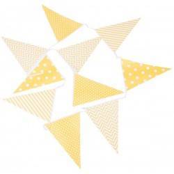 GRINALDA DECORATIVA EVENTOS PAPEL AMARELO
