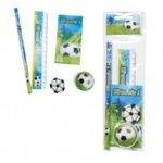 CONJUNTO DE PAPELARIA DE TEMA FUTEBOL 5 PCS