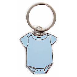 CHAVEIRO BABY GROW AZUL NA CAIXA DE PRESENTE