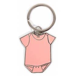 CHAVEIRO BABY GROW ROSA NA CAIXA DE PRESENTE