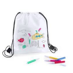 MOCHILA PETATE PARA COLORIR