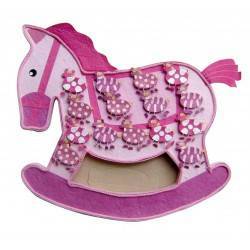 EXPOSITOR CAVALO ROSA 2X1 + 15 CAIXAS ZEBRAS