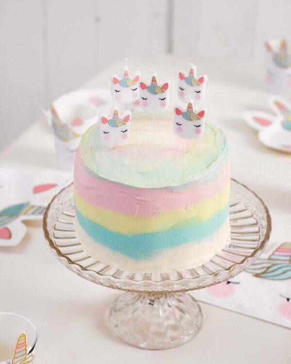Velas de aniversário - Unicórnio