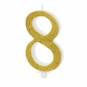 Vela aniversario "8"