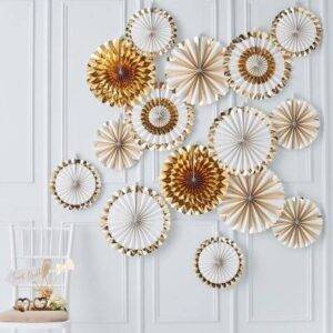 Rosetas Gold, 15 pçs