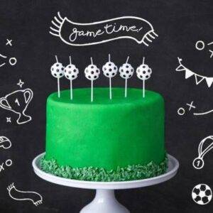 Velas de aniversário - Bolas de Futebol
