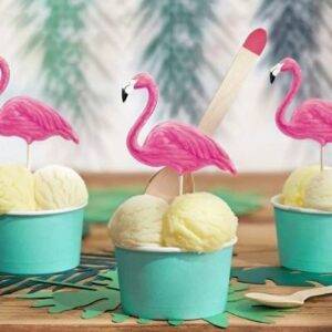 Topos de bolo - Flamingos