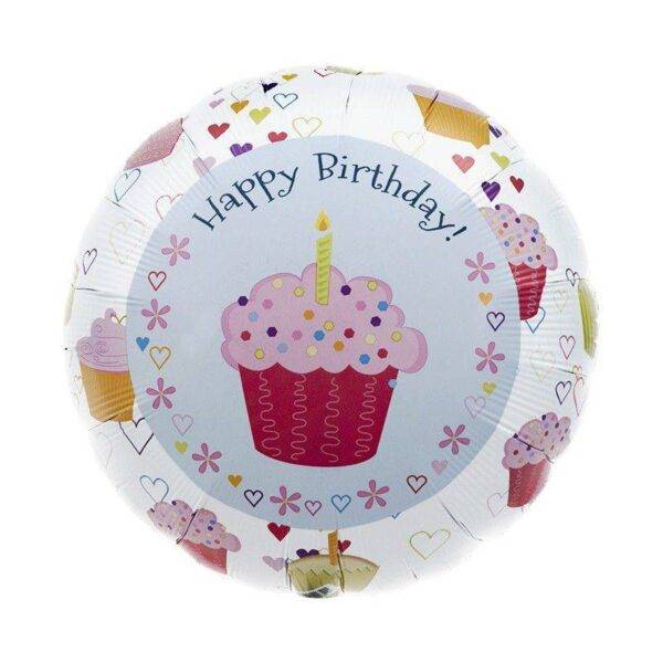 Balão Foil 18" Cupcake Hearts