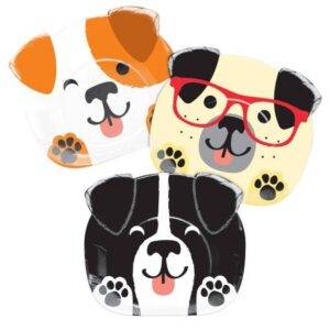 Pratos Recortados 23 cm Dog Party