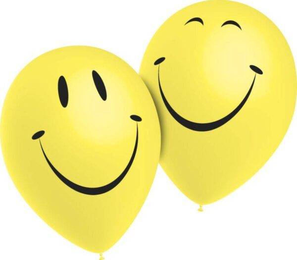 Saco de 10 Balões Impressos "Smiles"