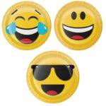 8 Pratos 18 cm Emoji