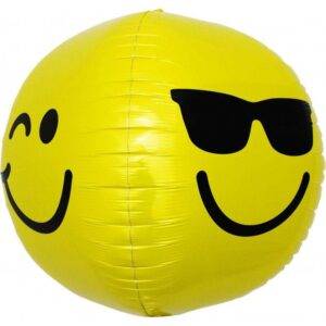 Balão Foil Esfera 17" Smiley Face
