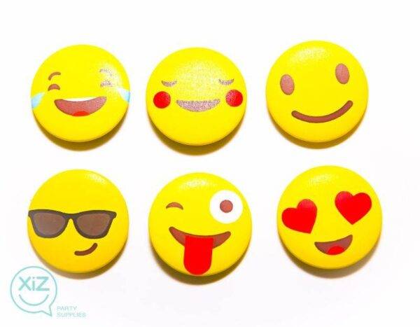 Pack 6 Crachás com Alfinete Emojis