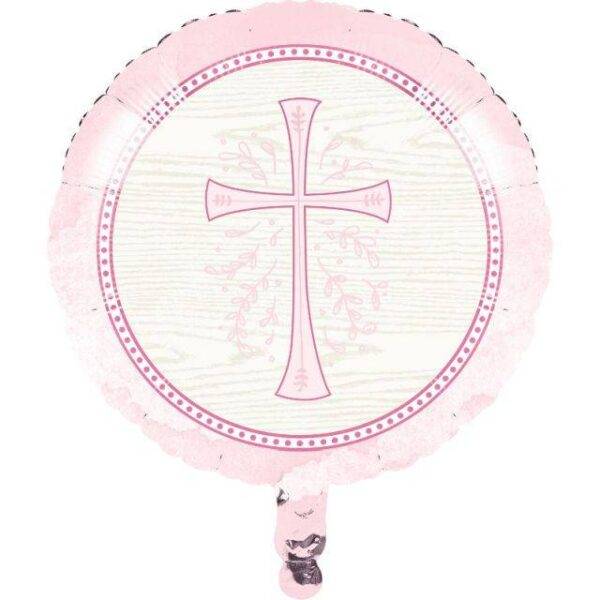 Balão Foil 18" Comunhão - Rosa