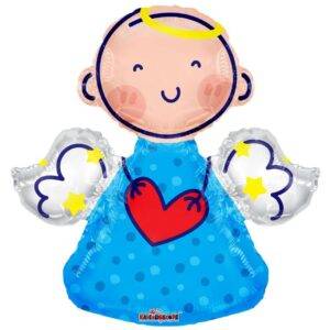 Balão Foil 28" Gellibean Angel Shape Azul