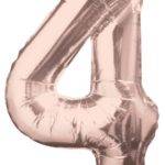 Balão de Foil Rose Gold " Número 4 "