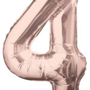 Balão de Foil Rose Gold " Número 4 "