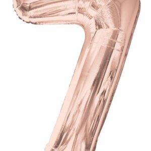 Balão de Foil Rose Gold " Número 7 "