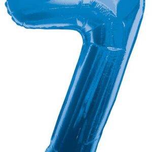 Balão de Foil Azul " Número 7 "