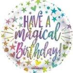 Balão Foil 18" Have A Magical Bday Rainbow