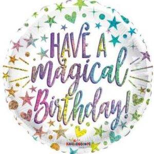 Balão Foil 18" Have A Magical Bday Rainbow