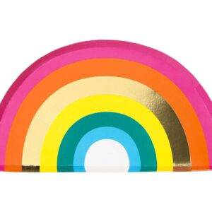 Pratos recortados Rainbow