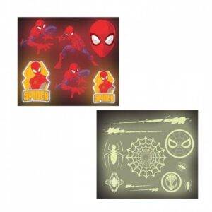 16 AUTOCOLANTES BRILHAM NO ESCURO SPIDERMAN